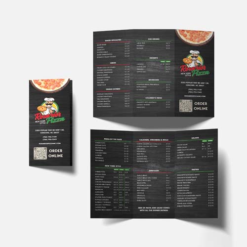 rosarios print menu